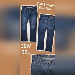 Hollister Slim Straight Jeans - Dark Blue